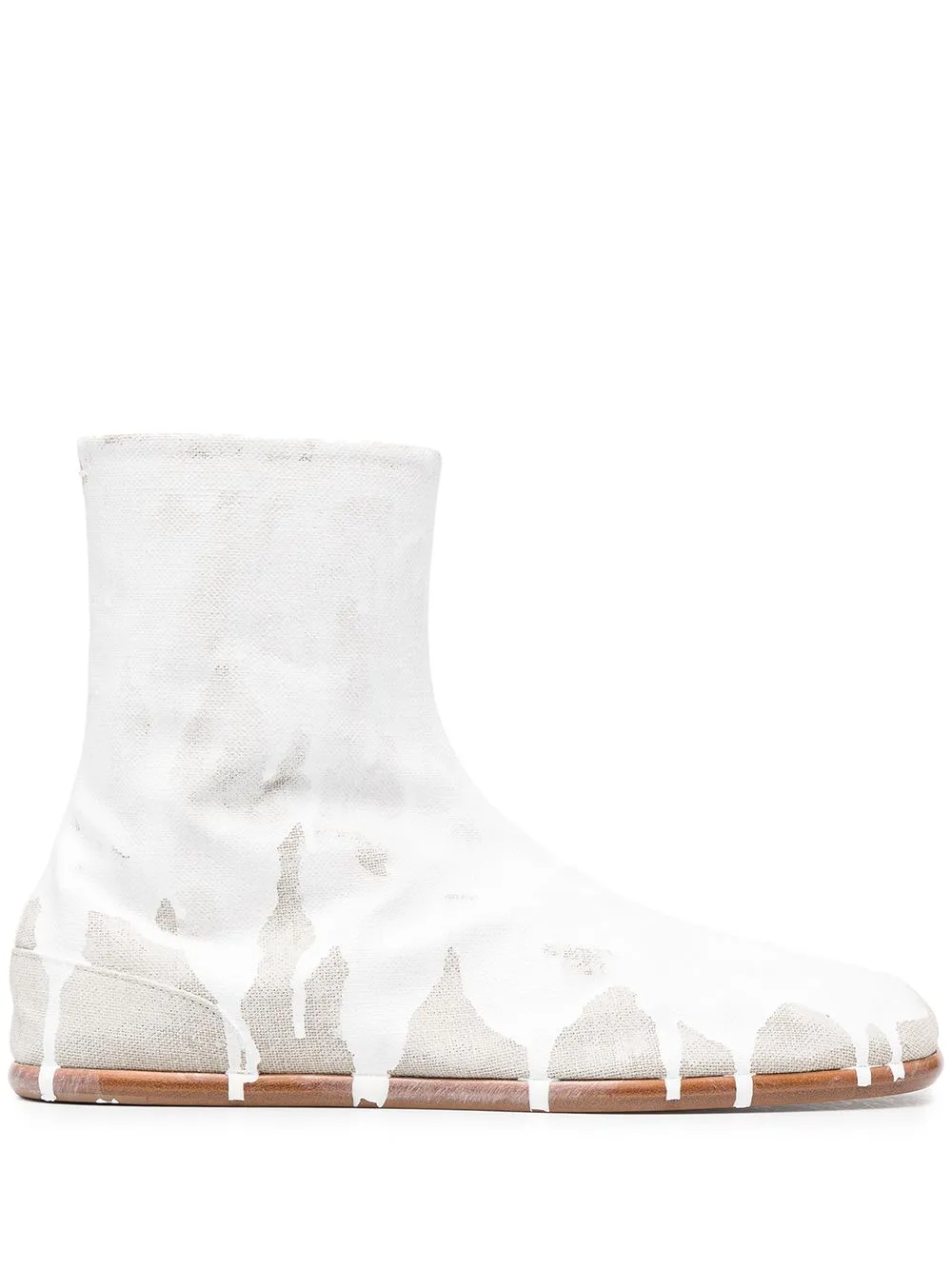 dripping paint-effect boots | Maison Margiela | Eraldo.com