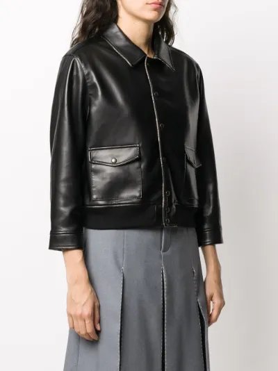 margiela leather jacket