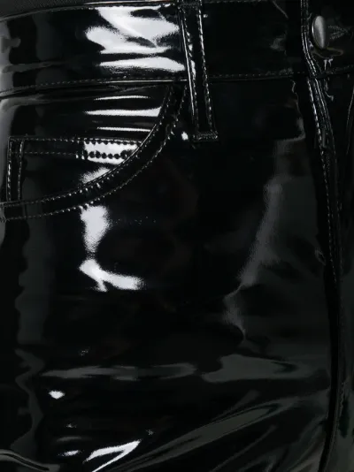 Maison Margiela faux patent skinny 