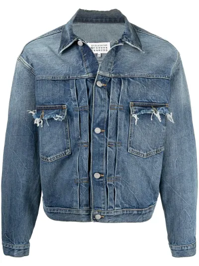 frayed denim jacket