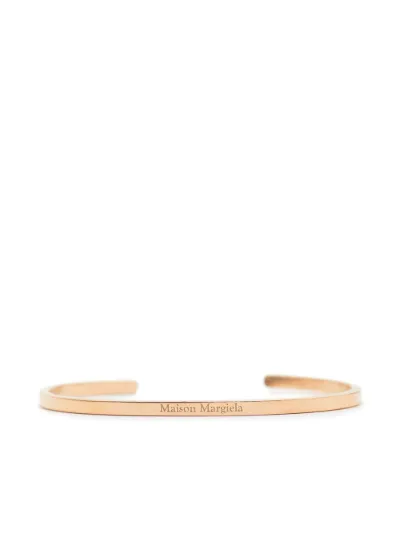 ★Maison Margiela★ Logo Bracelet Yellow Gold SM1UY0066SV015 Maison Margiela - Logo cuff bracelet Maison Margiela