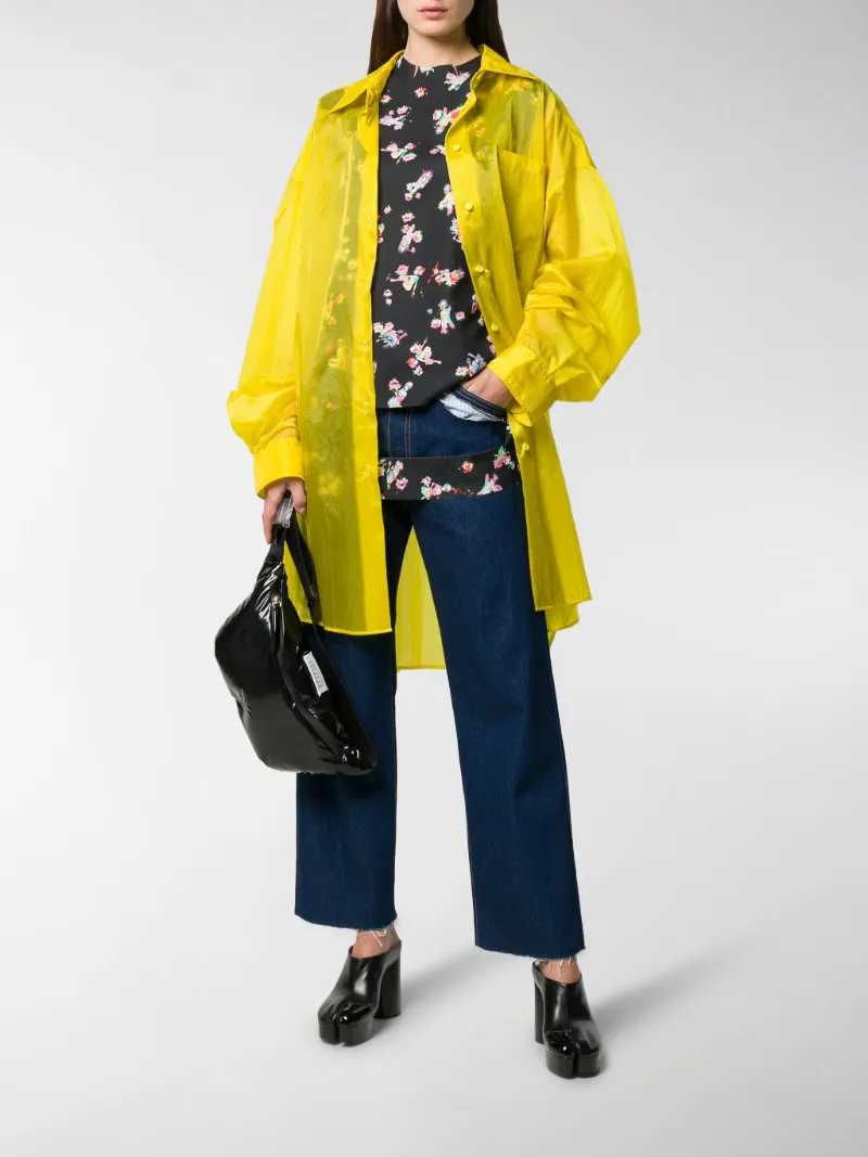 yellow longline jacket