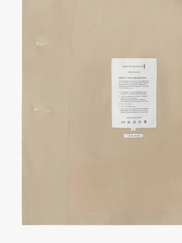 MAISON MARGIELA Fawn Bonded Cotton Short Single-Breasted Trench Coat