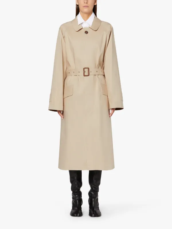 MAISON MARGIELA Putty Bonded Cotton Oversized Iconic Coat