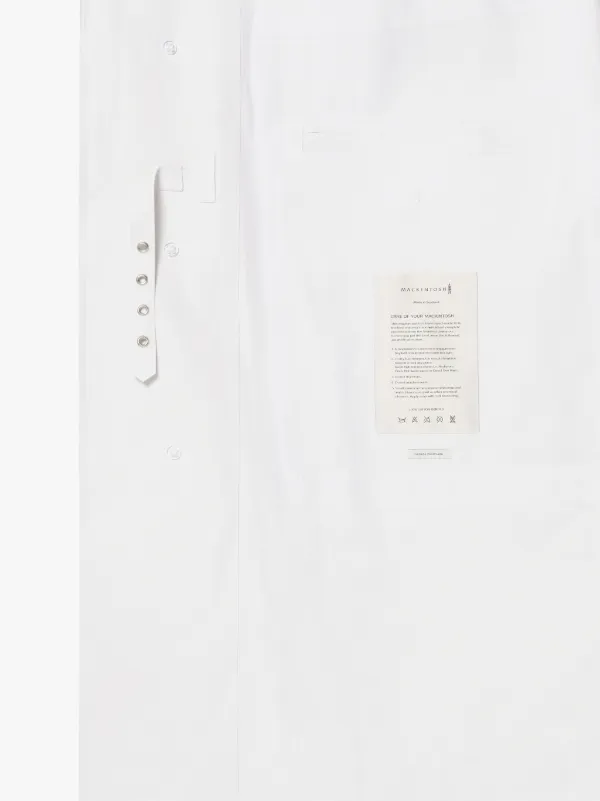 MAISON MARGIELA White Bonded Cotton Oversized Trench Coat