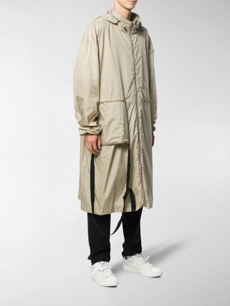 maxi raincoat with hood