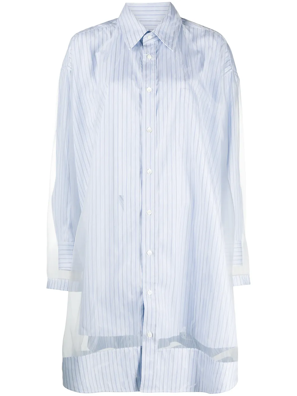 mesh panel shirt dress | Maison 