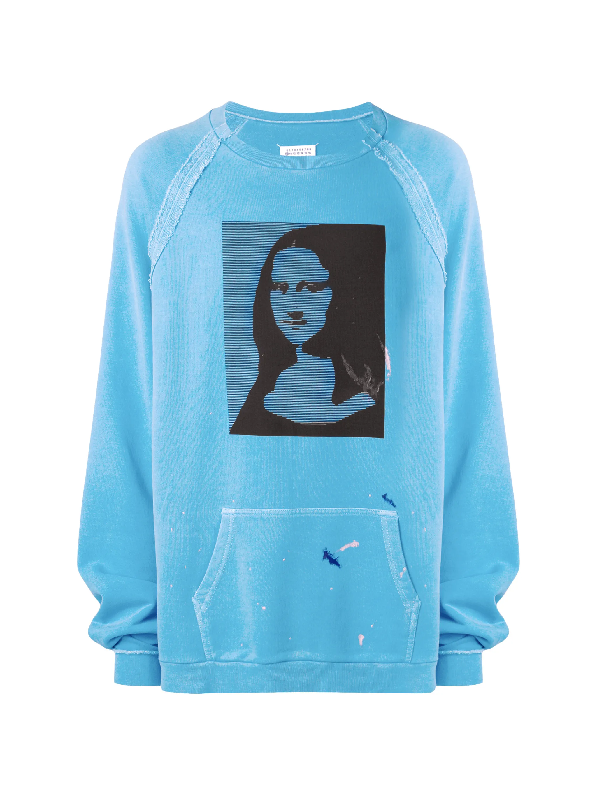 Maison margiela mona lisa print sweatshirt on sale