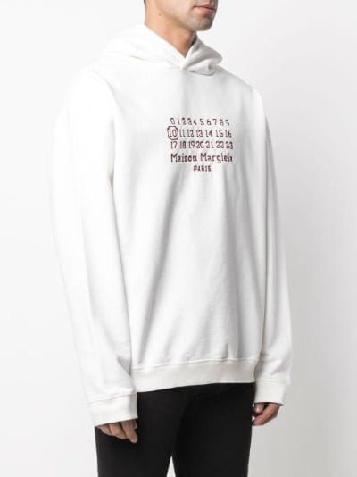 numbers-logo cotton hoodie | Maison Margiela | Eraldo.com DE