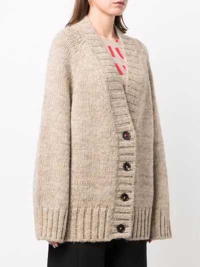 oversized alpaca blend cardigan