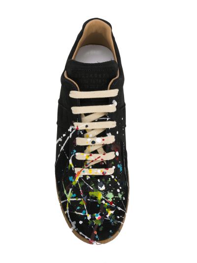 maison margiela painted sneakers