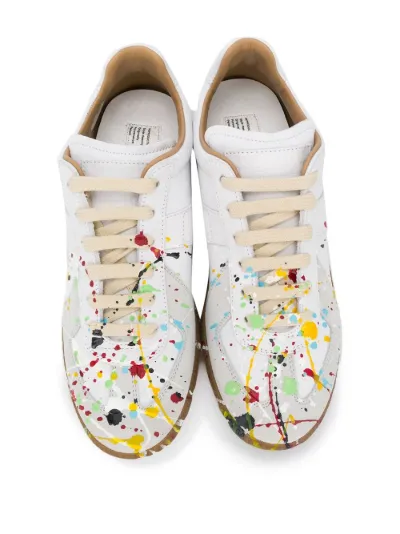 red paint splatter margiela