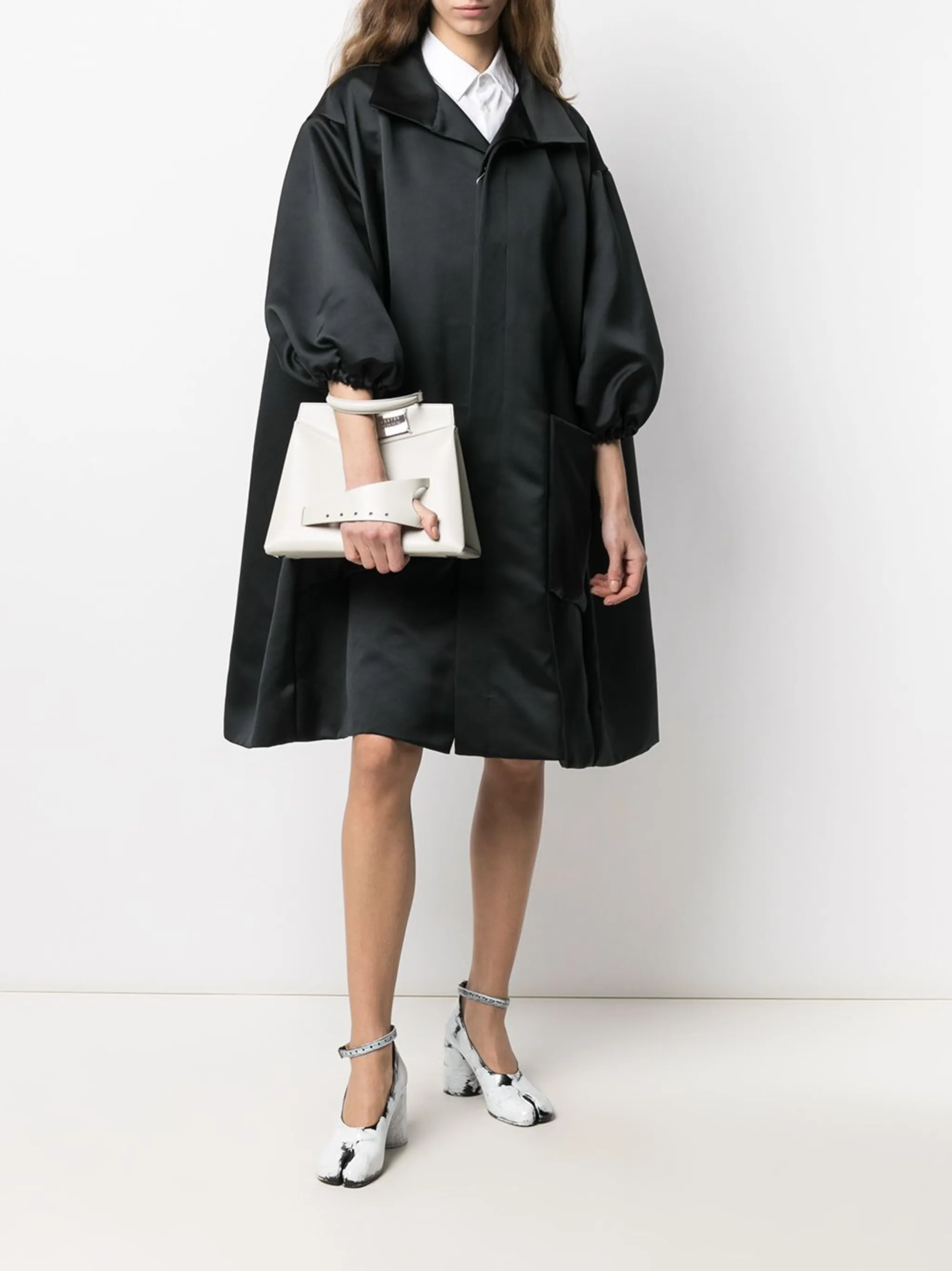 Maison Margiela puff sleeve oversized dress | Eraldo.com US