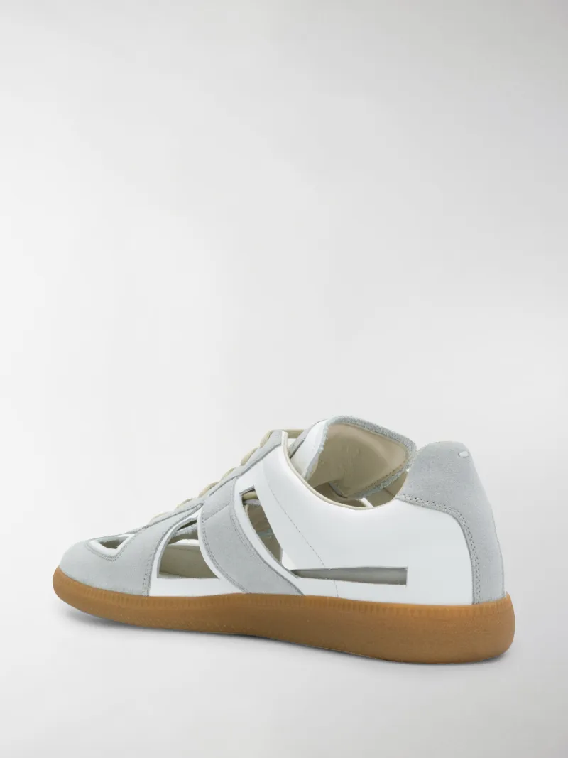 maison margiela cut out sneakers