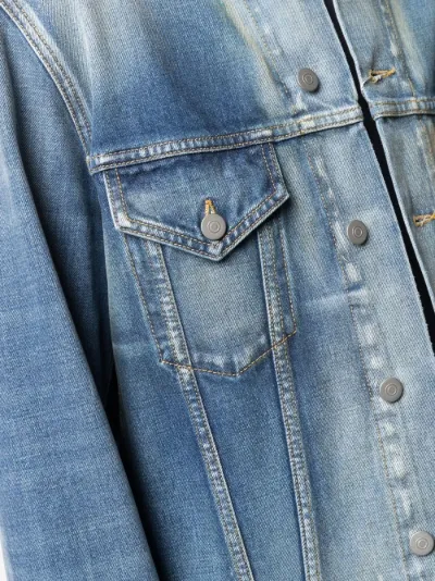 round neck jean jacket