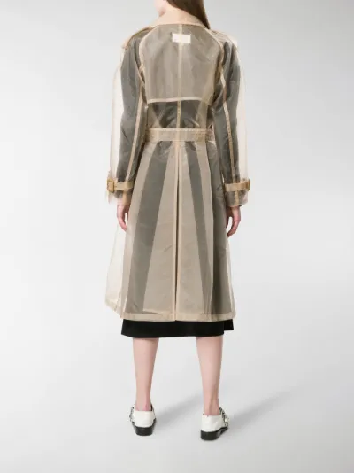 sheer trench coat