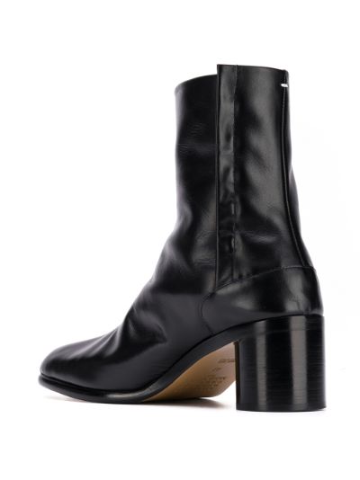 60mm Tabi Leather Ankle Boots