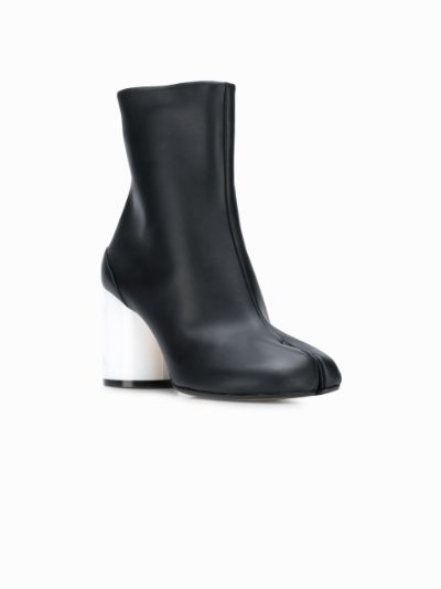 Maison margiela white discount tabi boots hologram heels