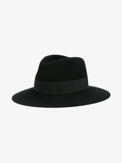 Black Felt Henrietta Fedora Hat展示图