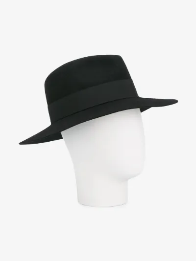 Black Felt Henrietta Fedora Hat展示图