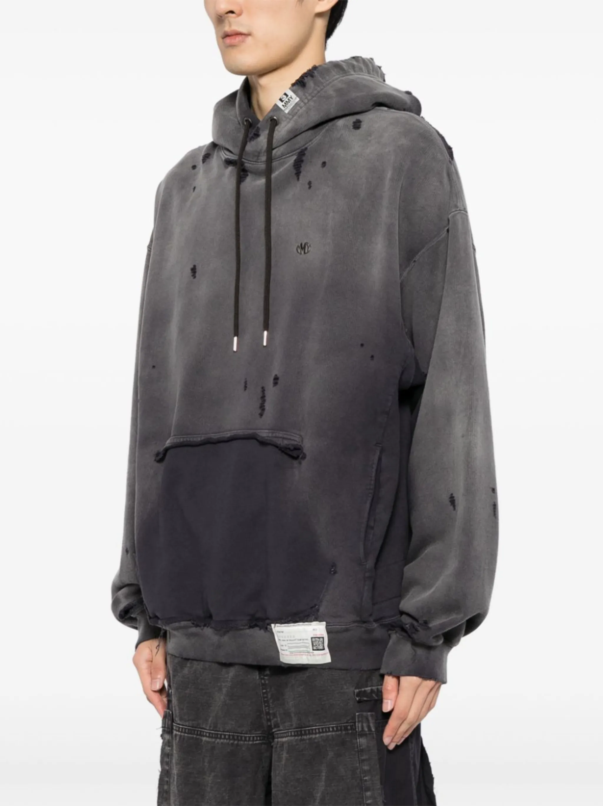 Maison MIHARA YASUHIRO distressed-effect hoodie | Eraldo.com US