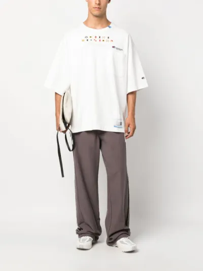 logo-embroidered cotton T-shirt | Maison Mihara Yasuhiro | Eraldo.com