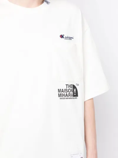 logo-print cotton T-shirt | Maison Mihara Yasuhiro | Eraldo.com