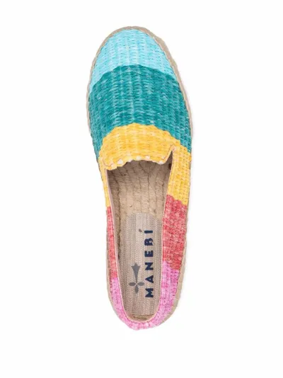 Sale Manebi Double Sole colour-block espadrilles green | MODES