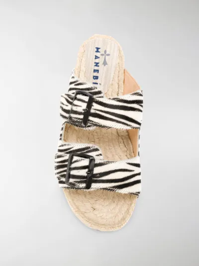 zebra print sandals