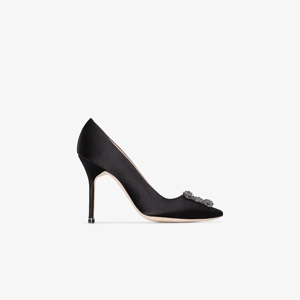manolo blahnik buckle heels