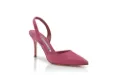 manolo blahnik carolyne suede slingback pumps