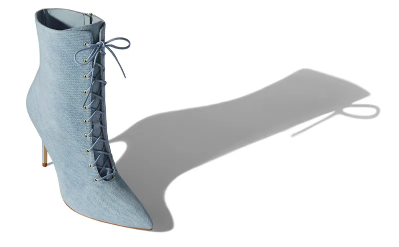 manolo blahnik denim