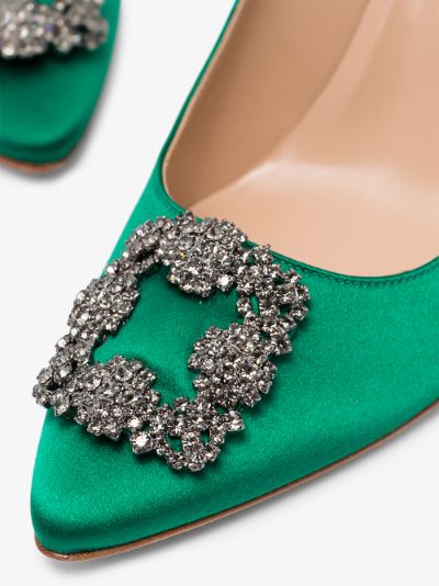 crystal buckle shoes