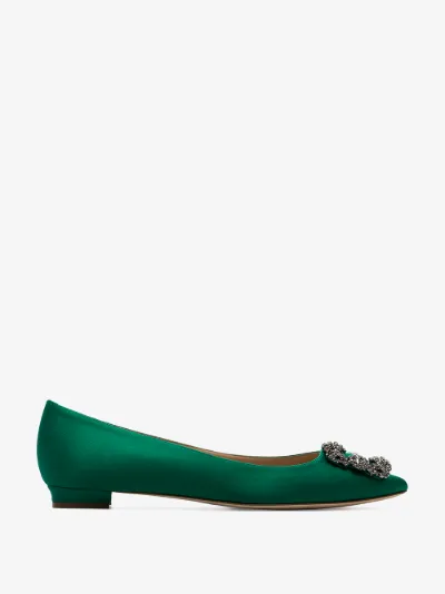 manolo blahnik hangisi flat mule