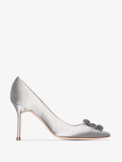 grey manolo blahnik shoes