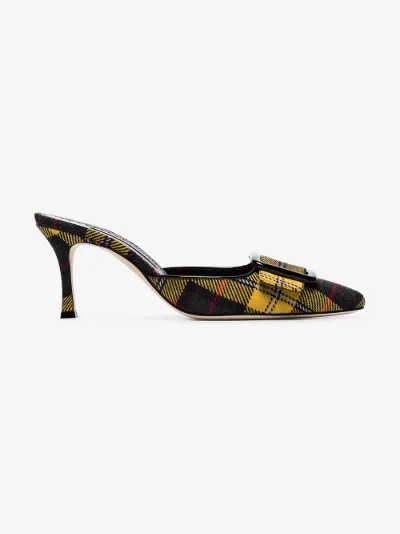 manolo blahnik plaid