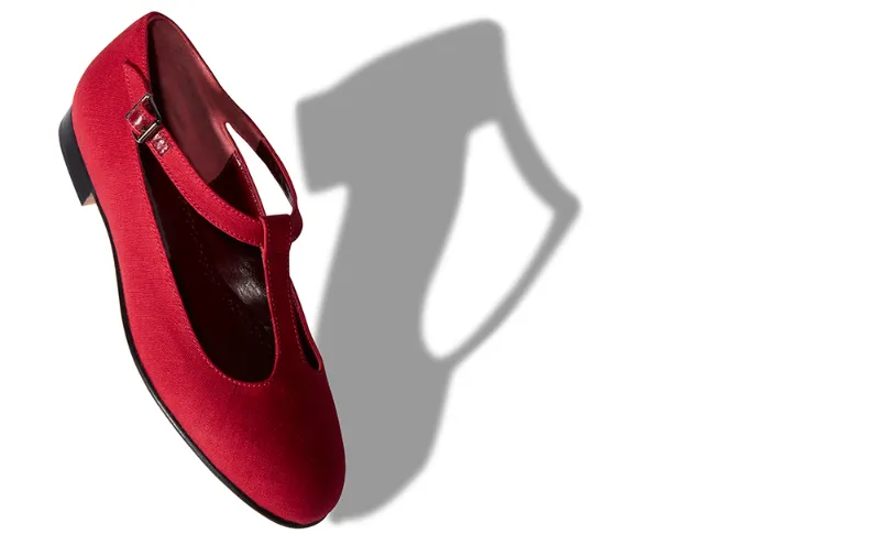 manolo blahnik red flats
