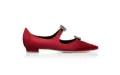 manolo blahnik red flats