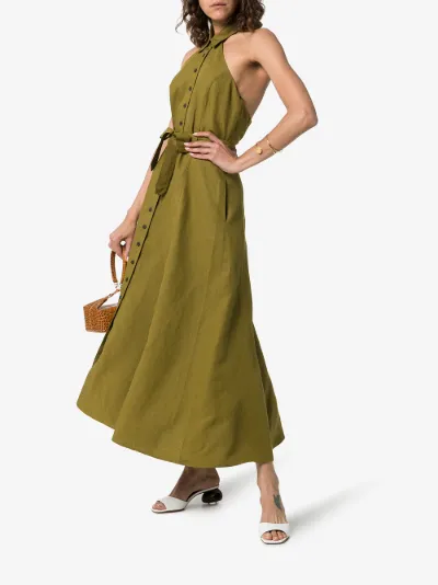 mara hoffman linen dress