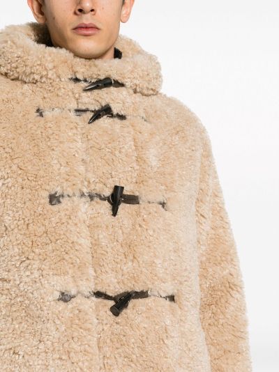 Duffle coat with faux fur hood hotsell