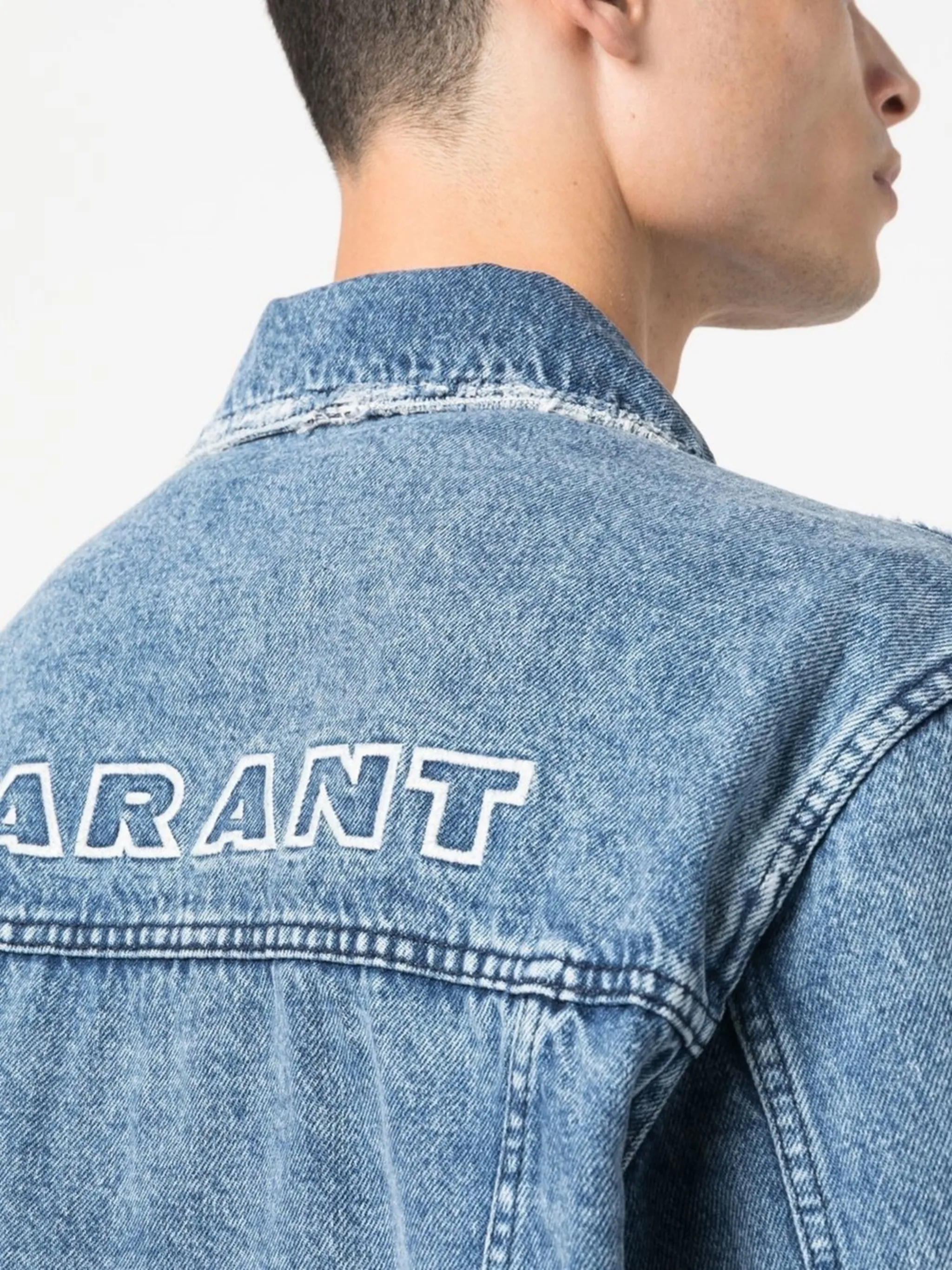 Jango logo denim jacket | MARANT | Eraldo.com