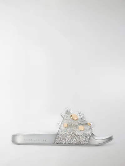 marc jacobs daisy aqua slides