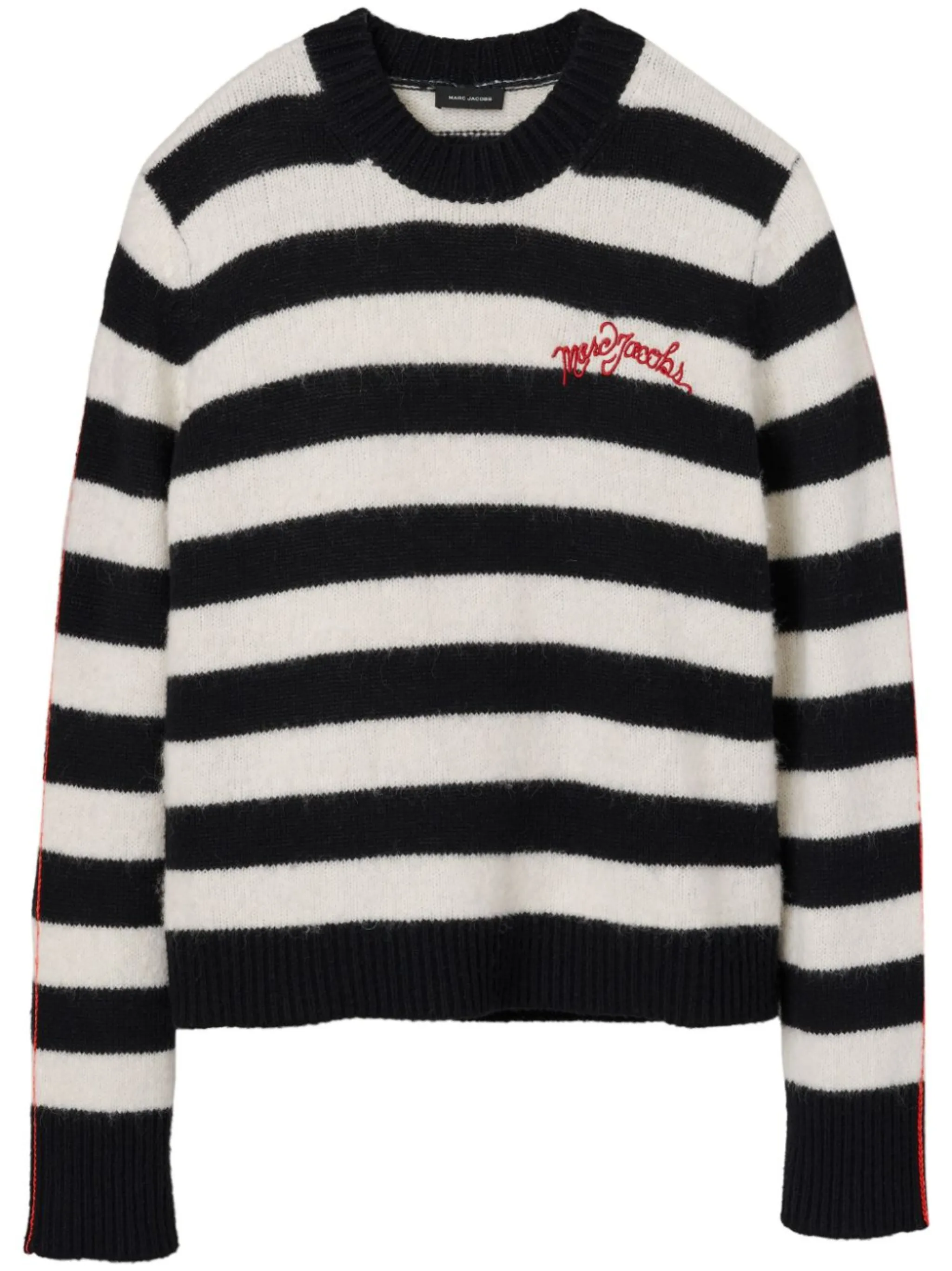 Marc Jacobs store 2022 Striped Sweatshirt Peace Patch Studded Top M