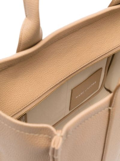The Large Leather Tote Bag in Brown - Marc Jacobs