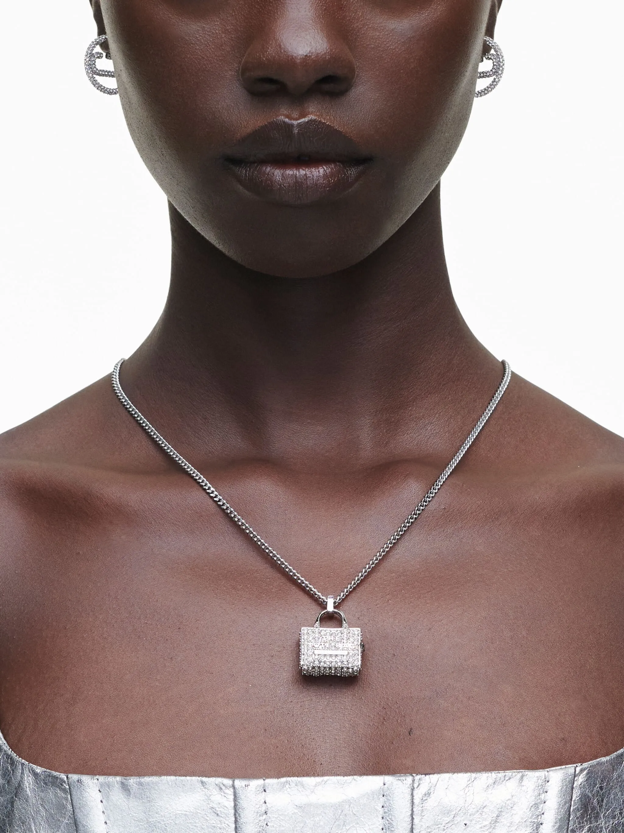 Marc Jacobs The Pavé Tote Bag necklace | Eraldo.com US