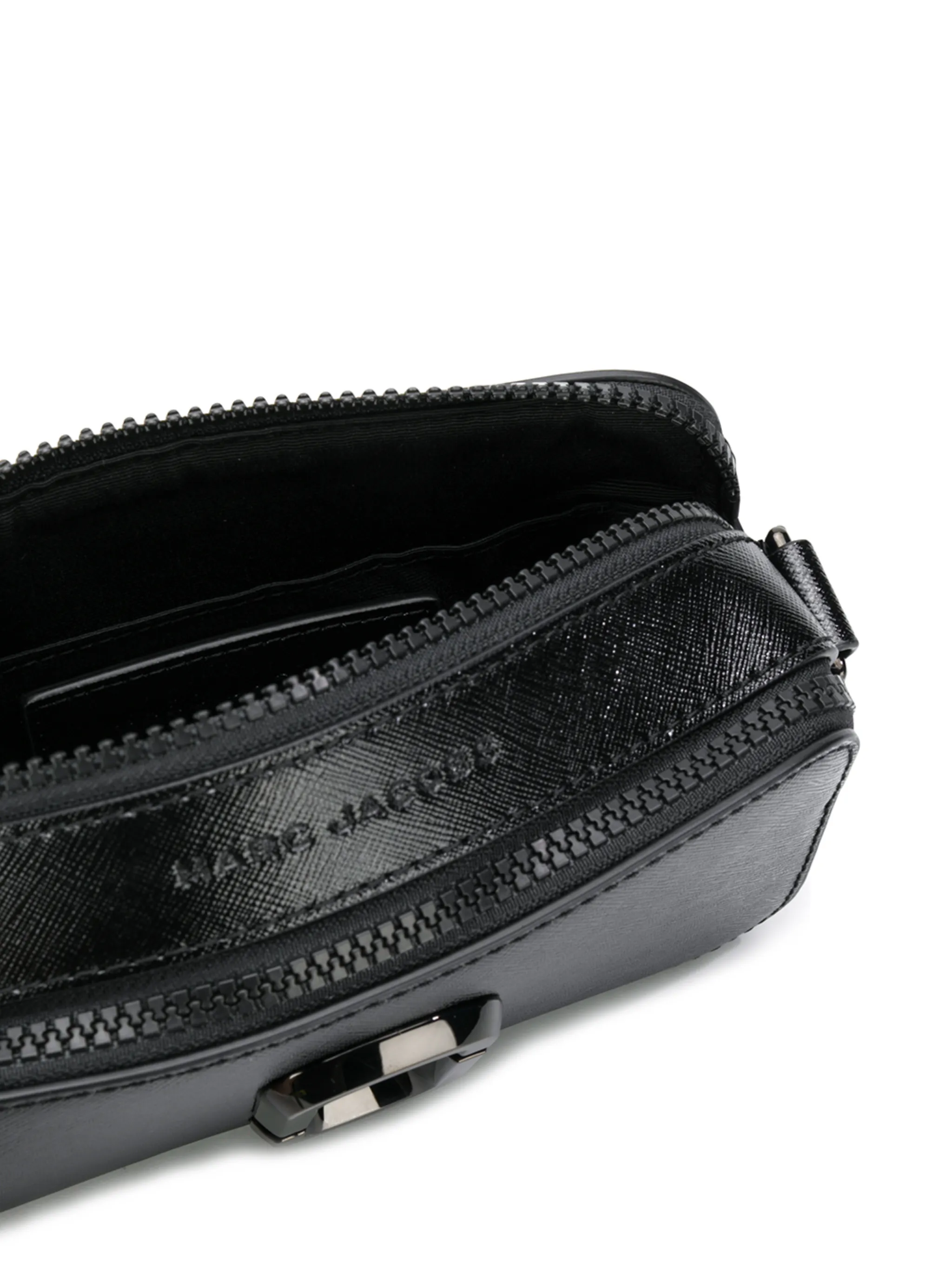 MARC JACOBS Black Snapshot Leather Crossbody Bag good