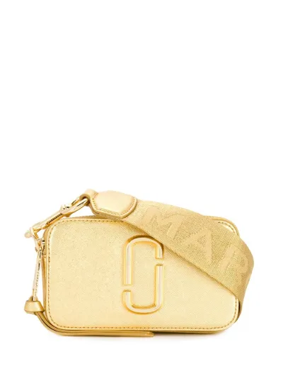 gold camera bag