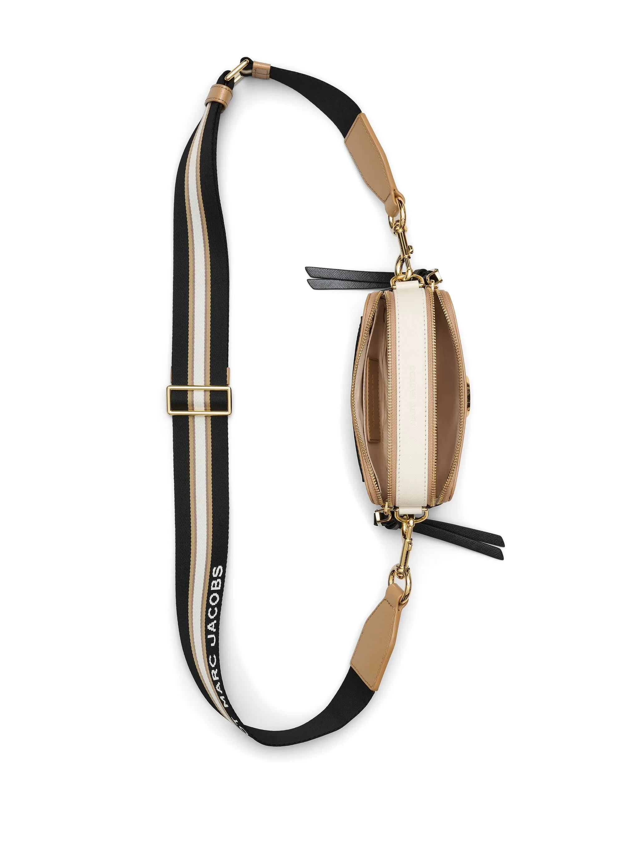 Marc Jacobs The Snapshot Black Multi Leather Camera Bag