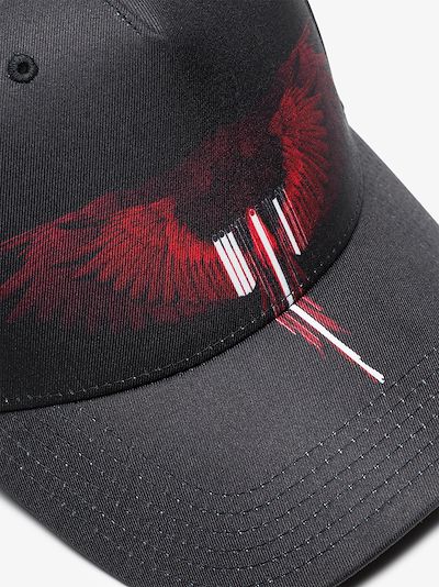 black and red tarter wings baseball cap展示图