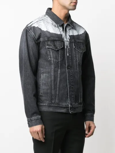 Marcelo Burlon County of Milan button front denim jacket Eraldo BE